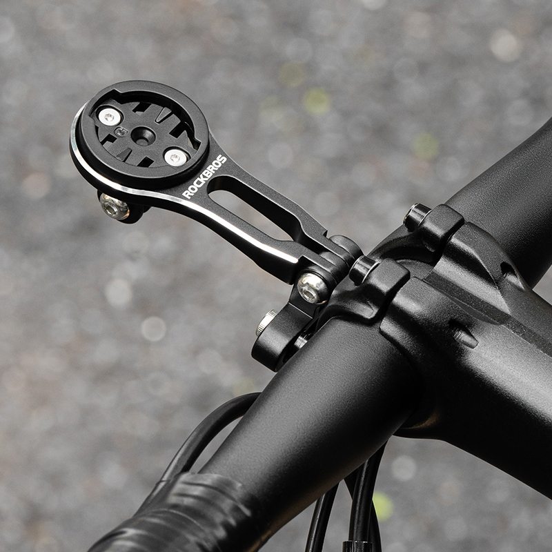 ROCKBROS Fahrradhalterung Frontlicht Lampenfassung Aluminiumlegierung Verlängerungshalter für Fahrradcomputer Wahoo Bryton Garmin Halterung