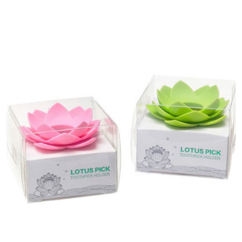 Lotus tandstikkere holder bomuldspindeboks bomuldsknap holder tilfælde bord dekorere opbevaringsboks arrangør