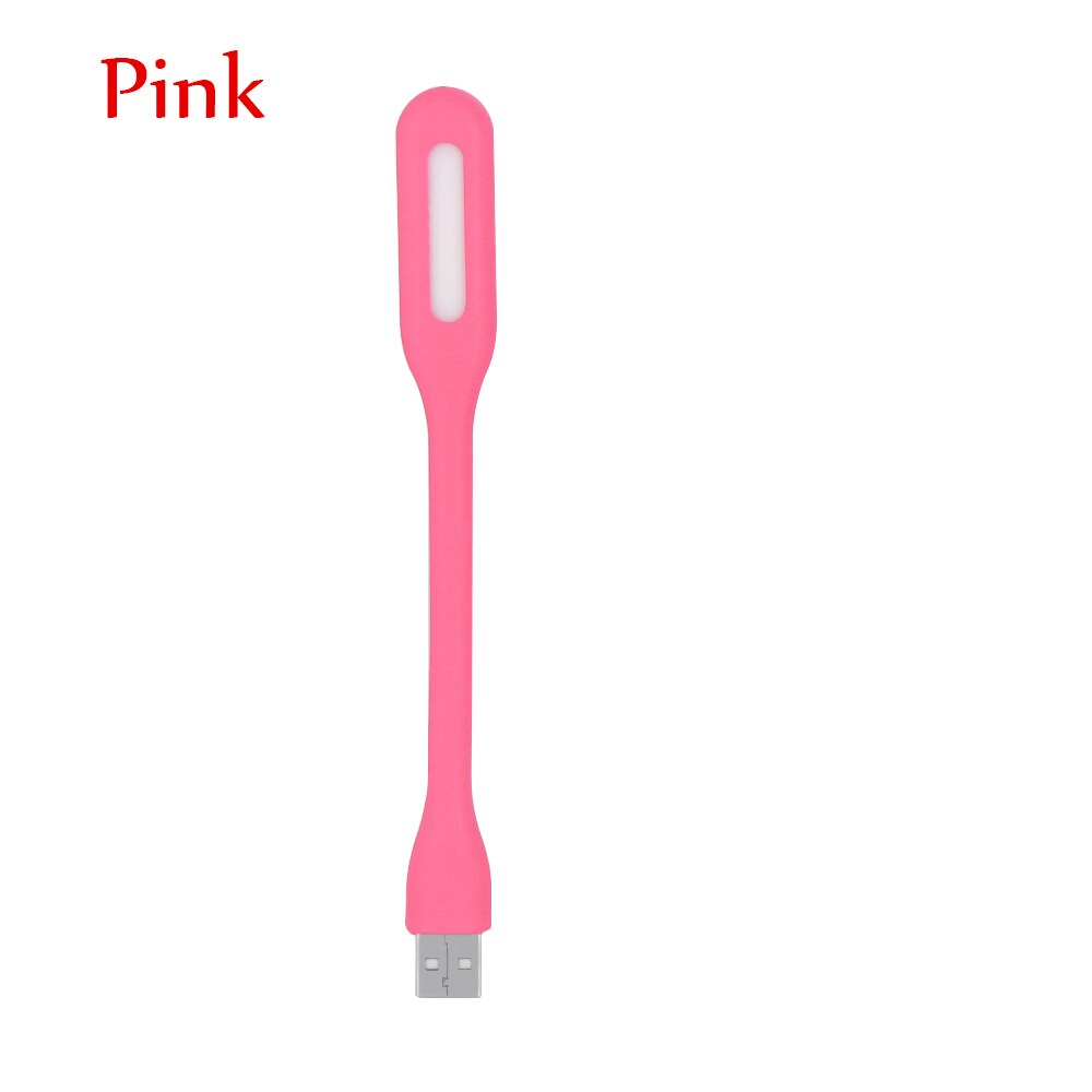 Multifunktions Mehrfarbig Mini USB LED Licht Computer Lampe Notizbuch PC Laptop Lesen Nacht Auto Zubehör Auto Styling Ornament: Rosa