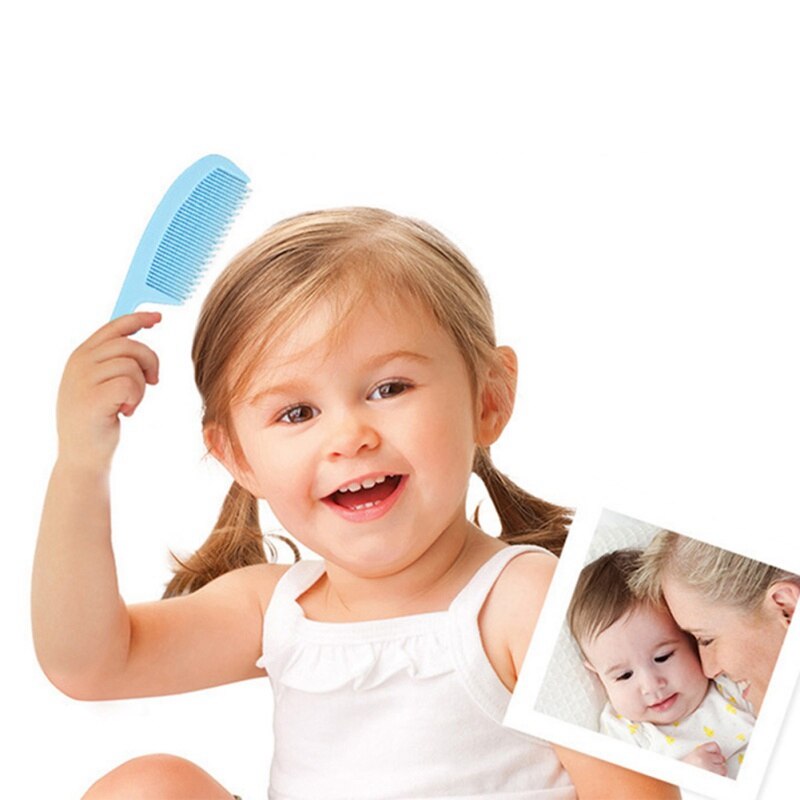 2Pcs Newborn Baby Brush And Comb Cute Safety Bathing Soft Care Brush Comb Set Infant Hair Scalps Head Massager