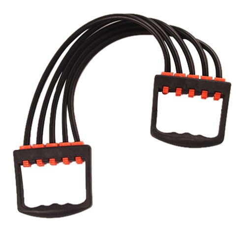 Gym Adjustable 5-Spring Rubber Chest Expander Pull Stretcher Muscle Training (Chest Expander)