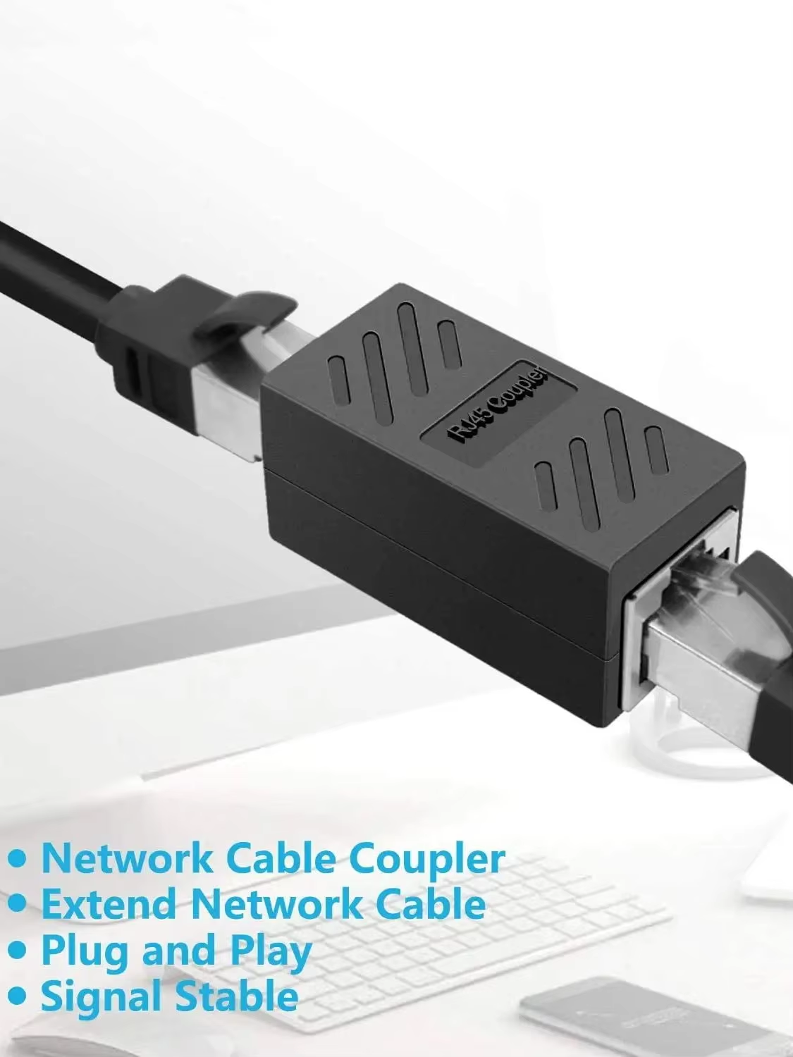 Nettverkskabel, rumpekontakt, forlengeradapter,  rj45 nettverksovervåking, bredbånd, krystallhodeadapter, rett kontakt, tilkobling
