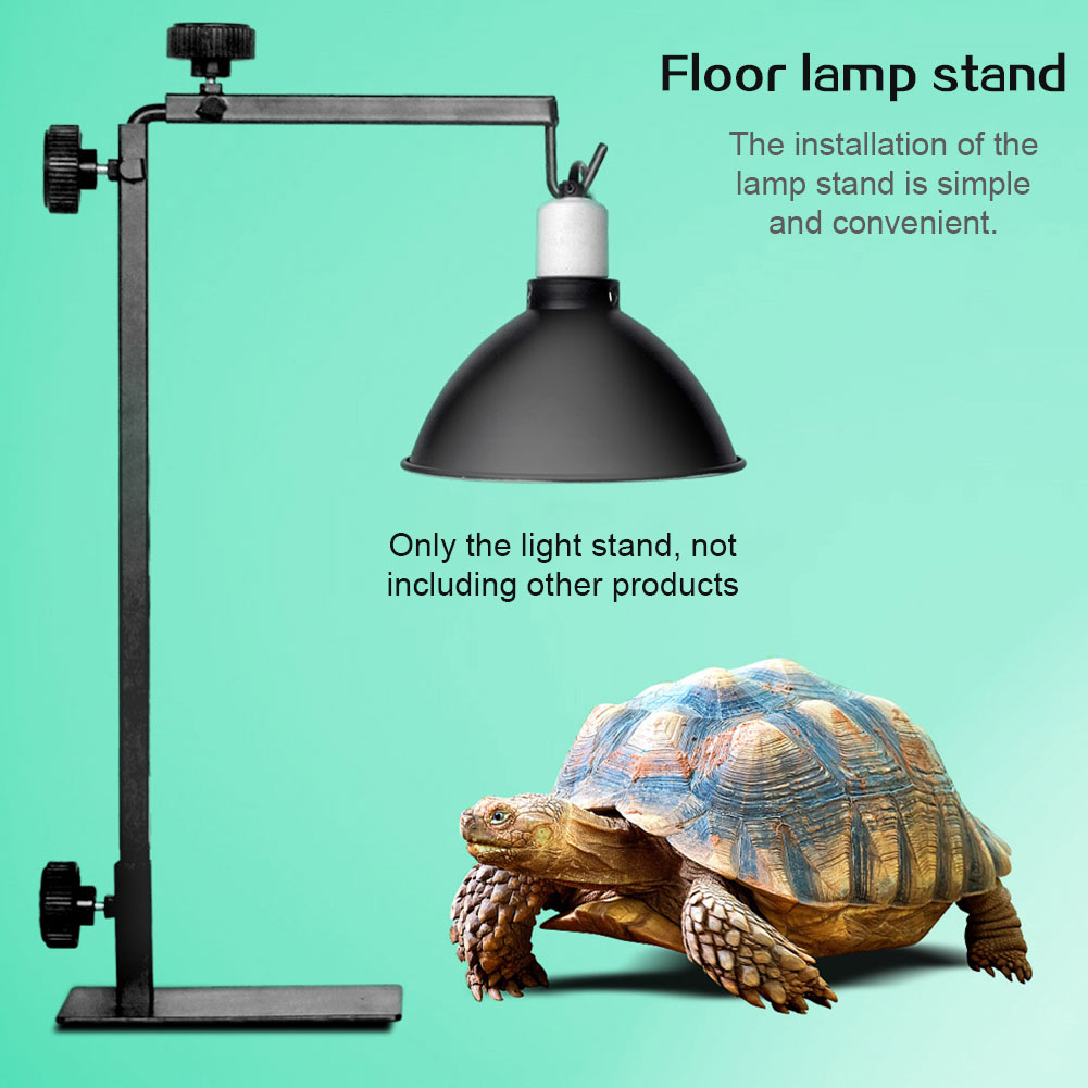 With Base Floor Terrarium Light Hermit Crabs Adjustable Reptile Lamp Stand For Habitat Cage Support Lizards Easy Install Turtles