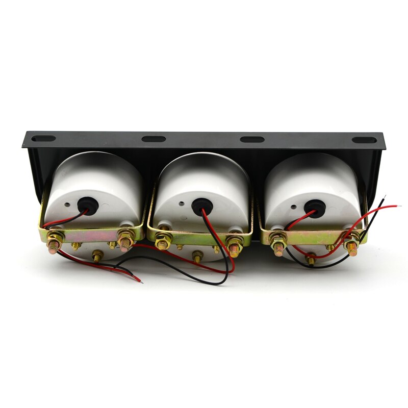 Water Temp Oil Temp Oil Pressure Gauge 52mm 3 in 1 Triple Gauge Kit Black Color With Sensors and holdercombination