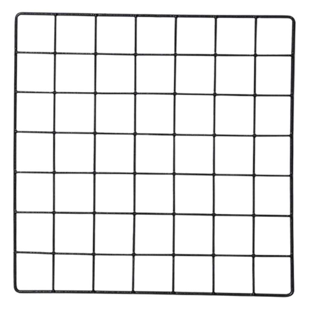 Grid Photo Wall Metal Wire Memo Board Mesh Wall Panels Photo Display Home Office Bedroom Decor Metal Shelf Postcard DIY Rack