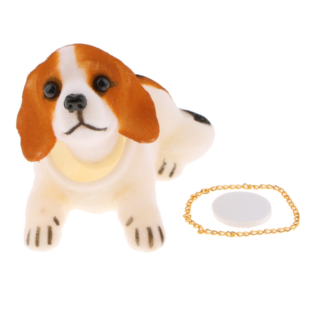 Adorable Bobbing Head Beagle Dog Car Accessories Dashboard Home Office Lovely Relaxing Toy