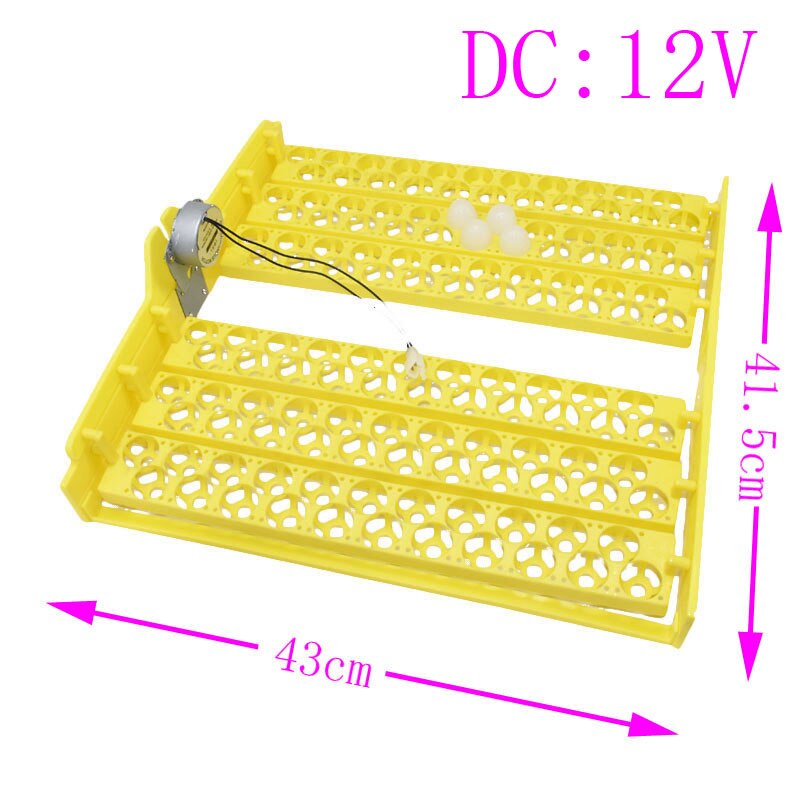 132 Stuks Kwartel Papegaai Duif Kleine Vogel Snake Hatcher Automatische Turn Plastic Incubator Trays Met Draaien Motor 220V/110V/12V: 12V