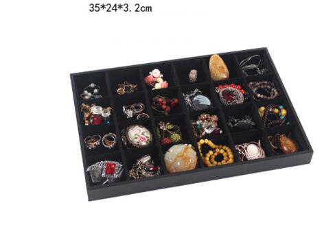 Jewelry Box Plate Jewelry Display Earring Holder Ring Watch Necklace Display Tray Stand Organizer Box Case Display Storage: 14
