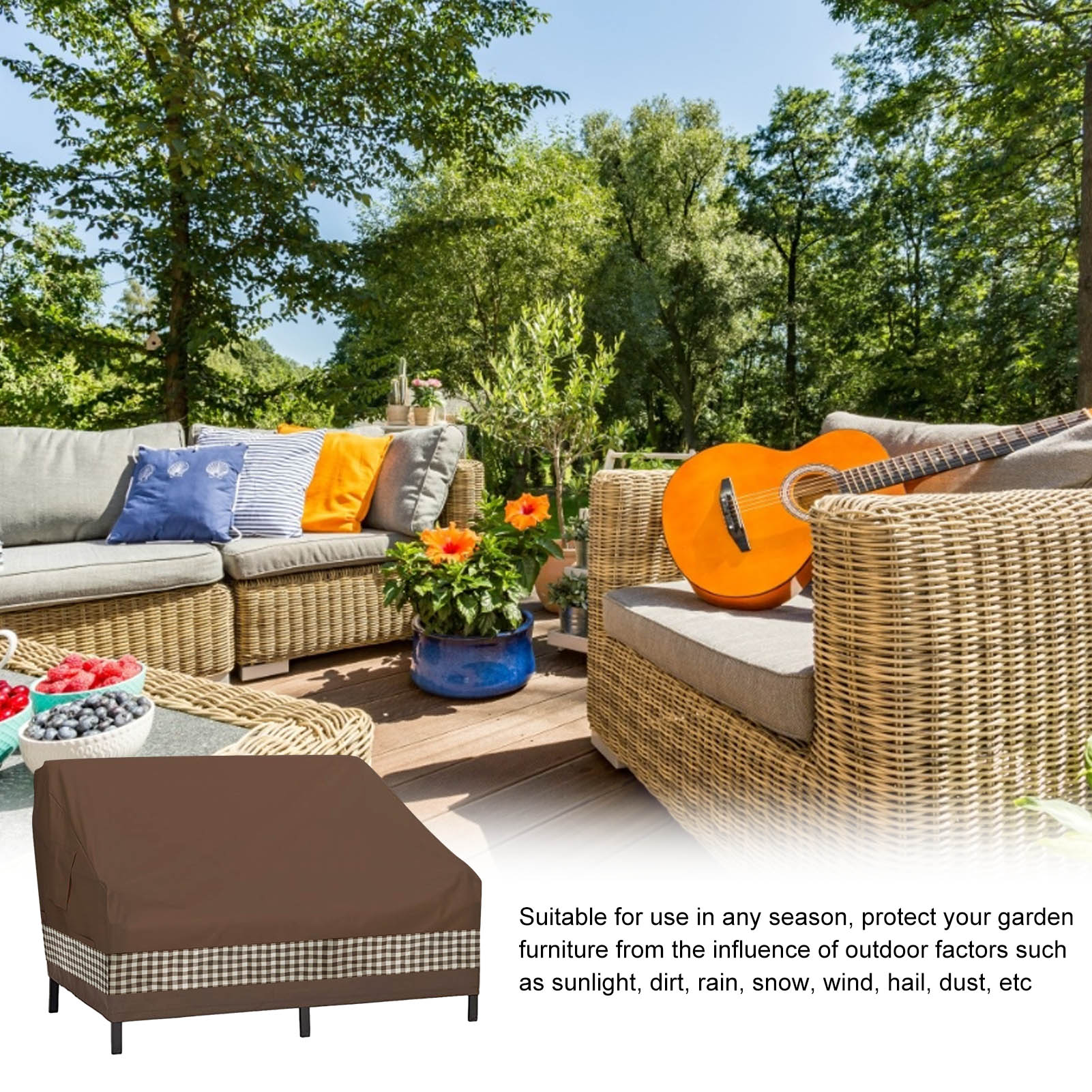 Waterproof Dust-proof Furniture Chair Sofa Cover Garden Sunshade Patio Outdoor Protect your furniture from sun and dust