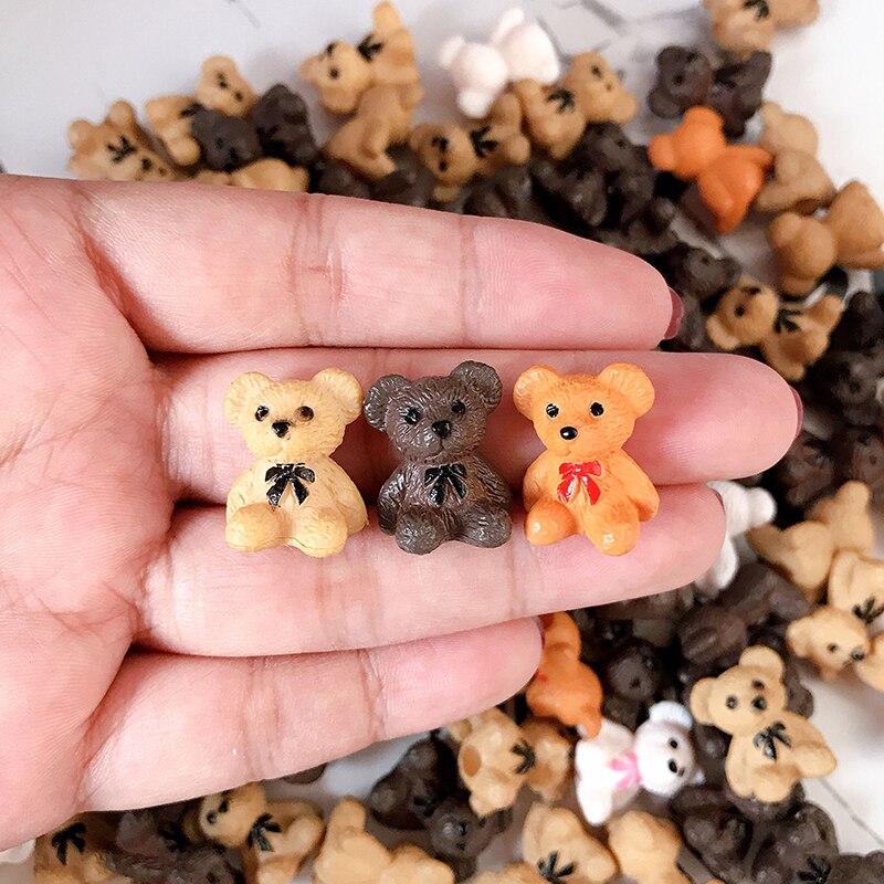 BoxiResin Animale Melma Additivi Pendenti E Ciondoli Carino Maiale Kawaii Orso FAI DA TE Kit di Riempimento Decor per il Cloud Chiaro Croccante Melma di Argilla