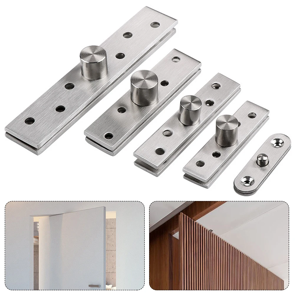 360° Rotation Heavy Duty Door Pivot Hinge Stainless Steel Concealed Revolving Door Hinge Funiture Hardware