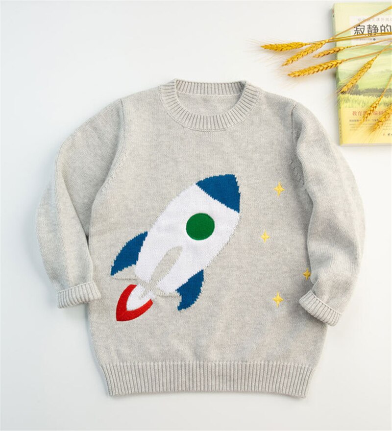 SAILEROAD Rocket garçon pull 2-6 ans hiver hauts pour garçons vêtements pour enfants enfants pour noël pull tricoté