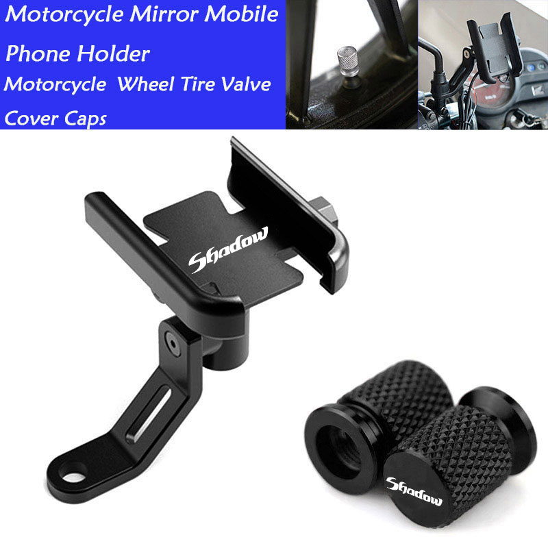 Support de téléphone portable pour guidon de moto, support GPS, Honda Shadow VT 400, 600, 750, 1100, VT400, VTfemale 1300, accessoires: Marron