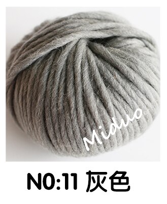 6mm Natural Merino Wool Chunky Yarn Felt Wool Roving Soft Yarn for Spinning Hand Knitting Spin Yarn Winter Warm Free Needle 150g: Gray