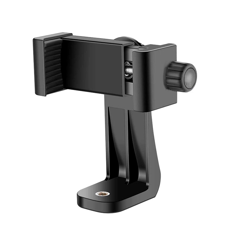Tripod Mount Universal 360 Rotatable Mobile Phone Clip Compatible With 1/4 Screw Cellphone Holder Desk Tripod Adapter For iphone: Default Title