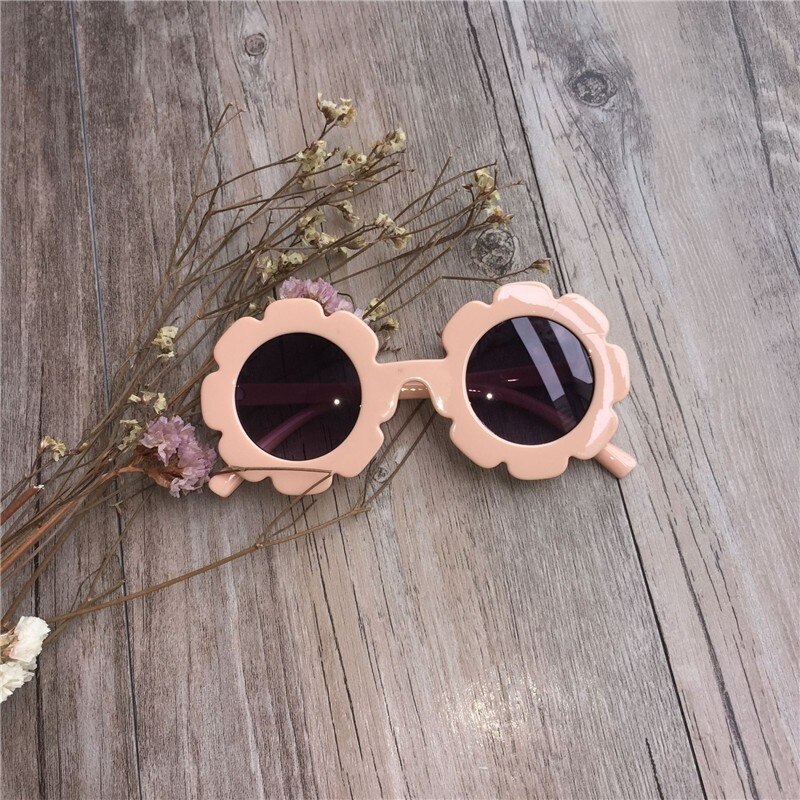 årgang låve solbriller låve solbriller runde blomster gafas baby låve  uv400 sport solbriller jenter takrenne oculos de sol: Oransje