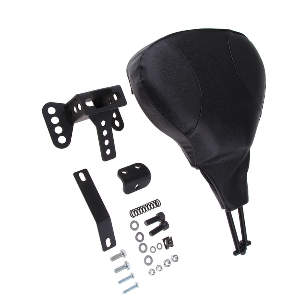 Detachable Adjustable Rider Driver Backrest Pad Mounting Kit For Harley