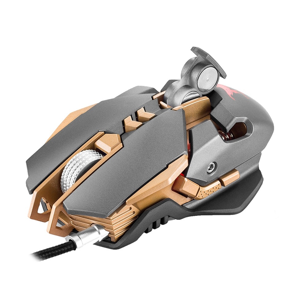 gaming mice 3200DPI USB LED Light Mouse Optical Gaming Mouse Game Mouse for PC Computer gaming mice game system unit: Gold