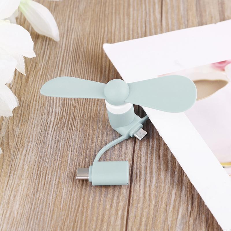 Mini ventilador pessoal portátil tipo C com plug externo interno super silencioso e para jogar pequenos aparelhos de resfriamento de ar
