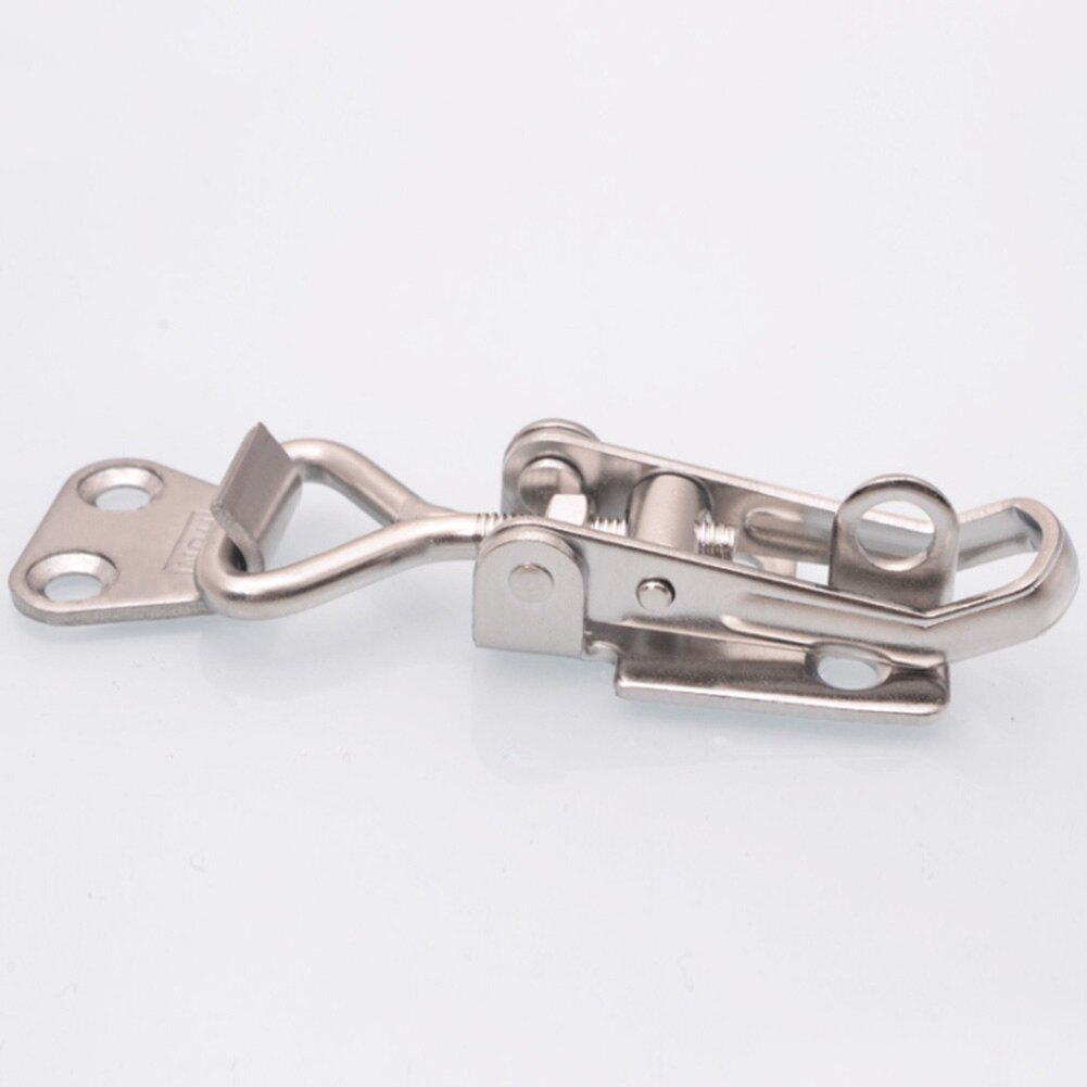 Trunk Latch Machinery Accessories Adjustable Equipment Toggle Lock Spring Loaded Catch Hasp High Strength Box Stainless Steel