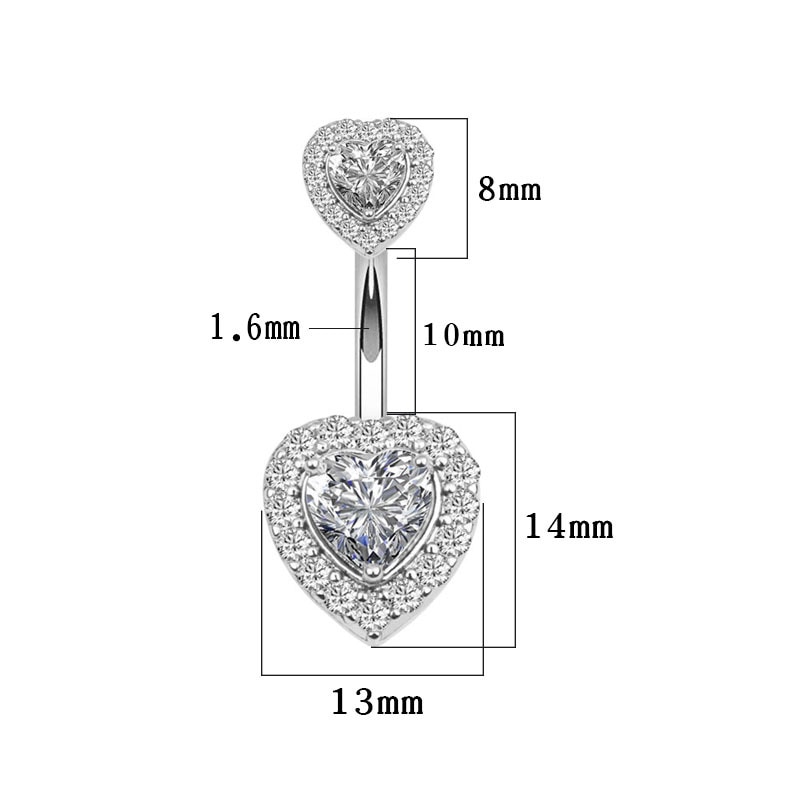 Alien Belly Button Ring – 14g Stainless Steel Navel Barbell, Green Stone, OPAL
