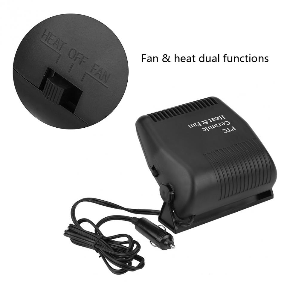 2 in 1 Auto Car Heater Heating PTC Ceramic Heating Cooling Fan Heater Defroster Demister Vehicle Dryer Window Screen