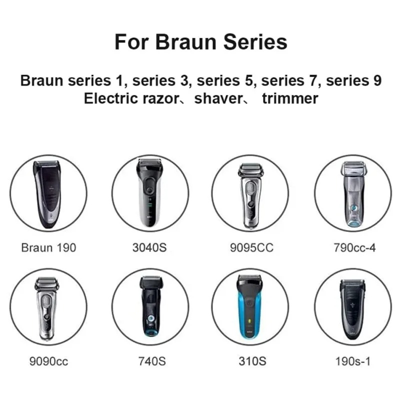 Electric Shaver USB Charger Cord for Braun Series S9 S8 S7 S6 S5 S3 S1 3040s 790cc 720s-4 7865cc 5018s 7020s 9090cc Power Cable