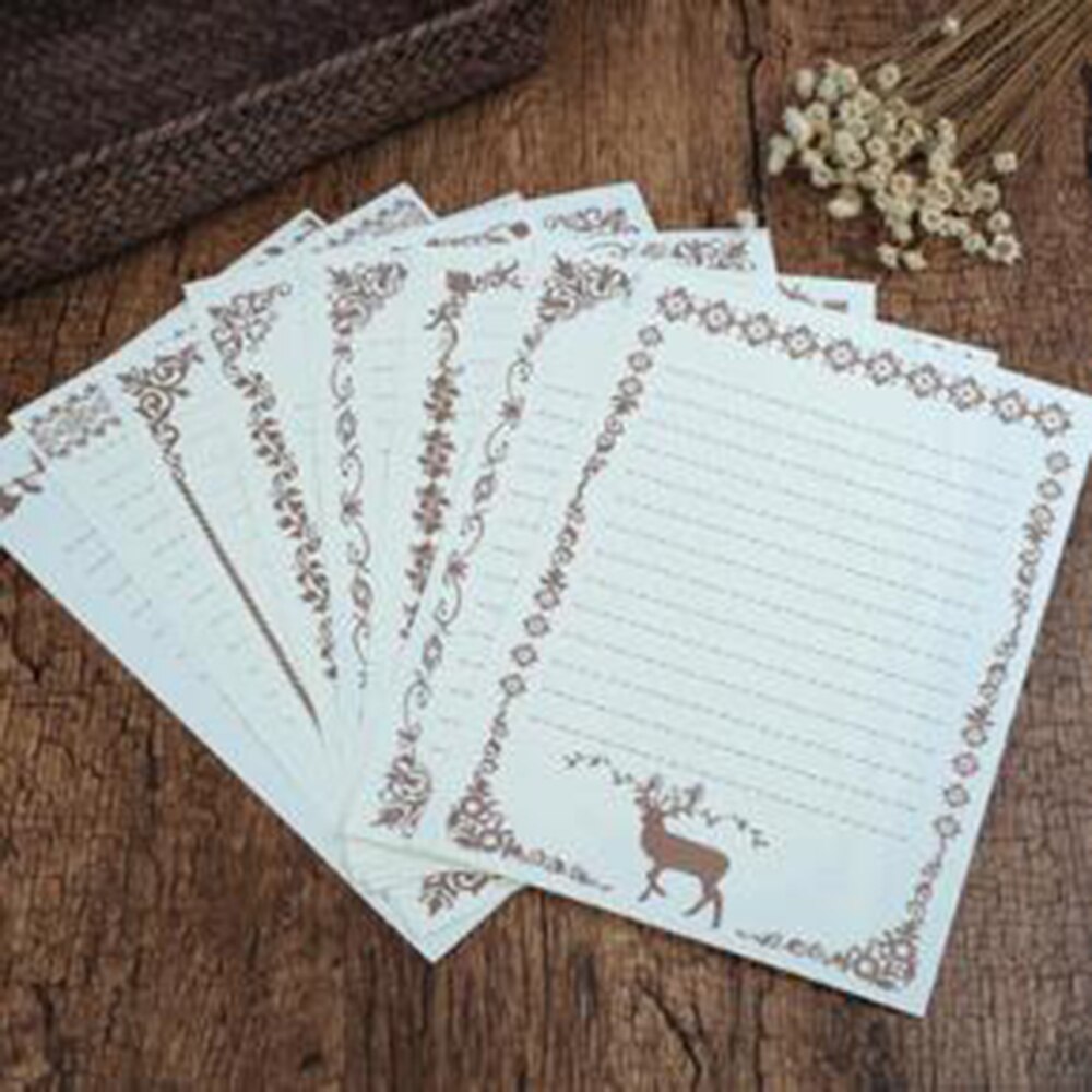 8 Sheets Writing Stationary Kraft Paper Vintage Re... – Grandado