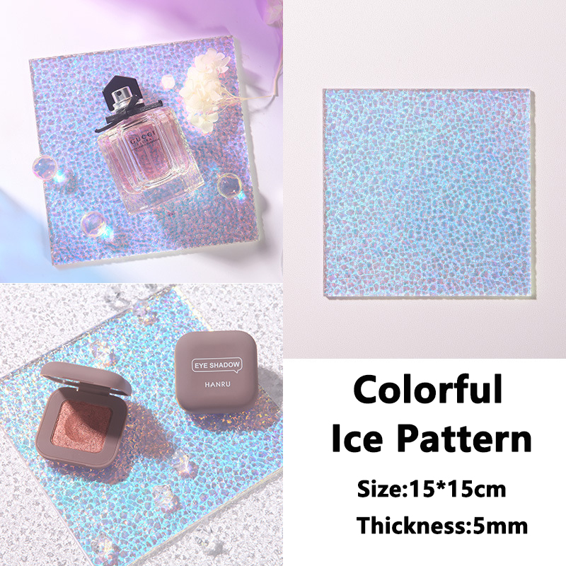 Water ripple shadow board background props acrylic photography thin transparent wave effect perfume cosmetics photography props: 11