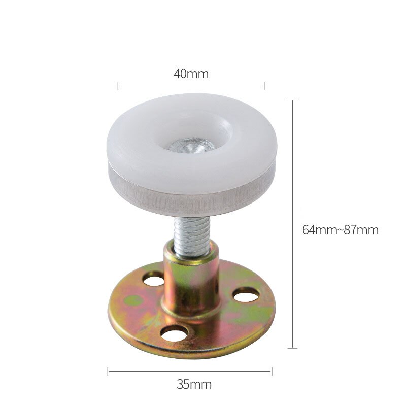 Fixed Bracket Adjustable Stainless Steel Alloy Wall Bed Stabilizer Self-adhesive Door Stopper Anti-shake Hardware Door Stop