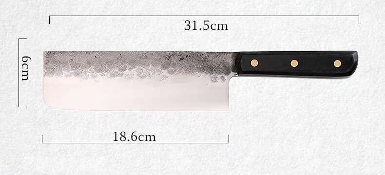 YAMY&amp;CK Tang Knife Duck Knife High Carbon Steel Roast Duck Knife Butcher Chef Knife Sharp Slicing Knife Kitchen Kitchen Knife: Grey
