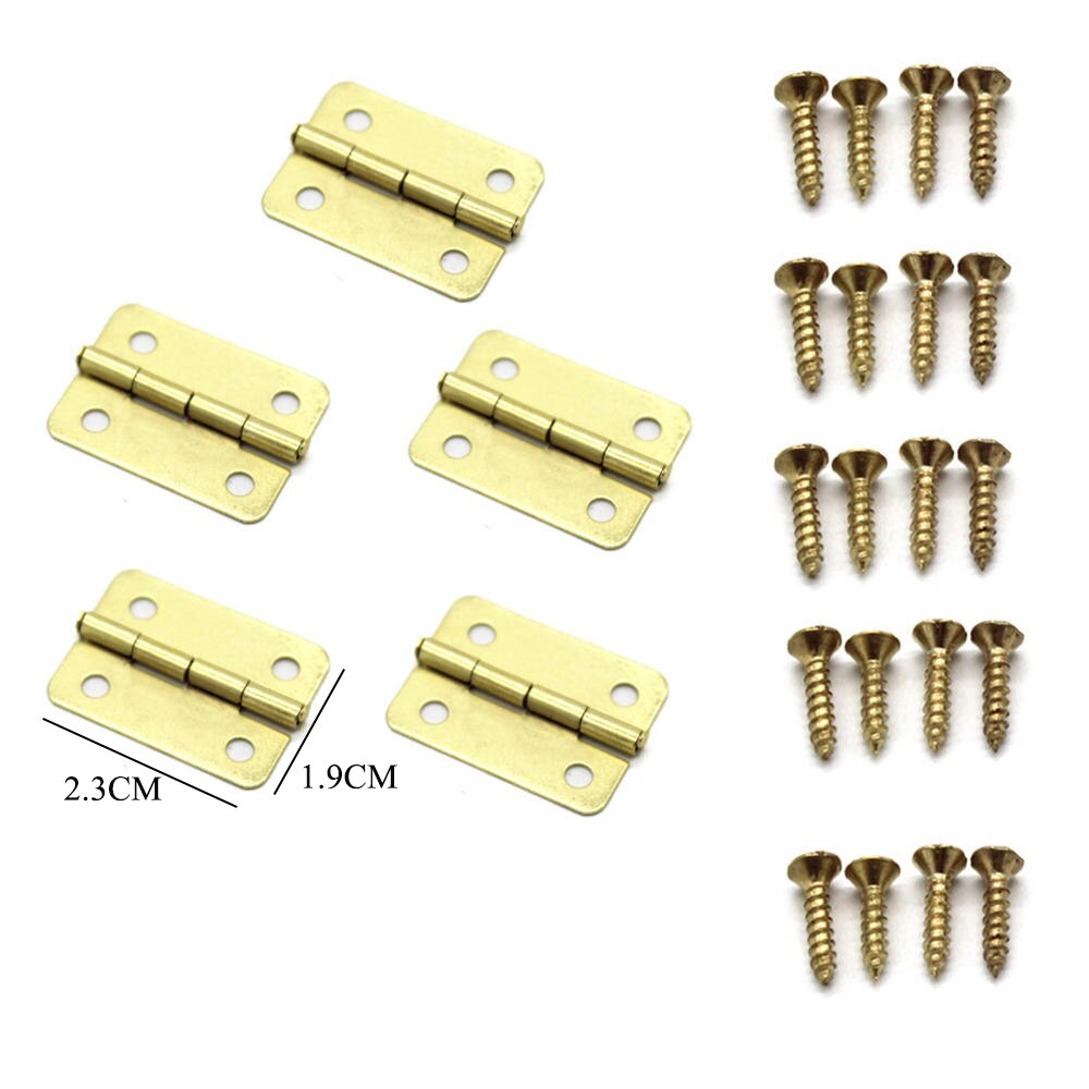 2/6/10pcs 1.5in Stainless Steel Hinge Self-Closing Corner Spring Draw Door Hinge Cabinet Repair Accessories Hardware Supplies: B 5pcs 2.3X1.9CM