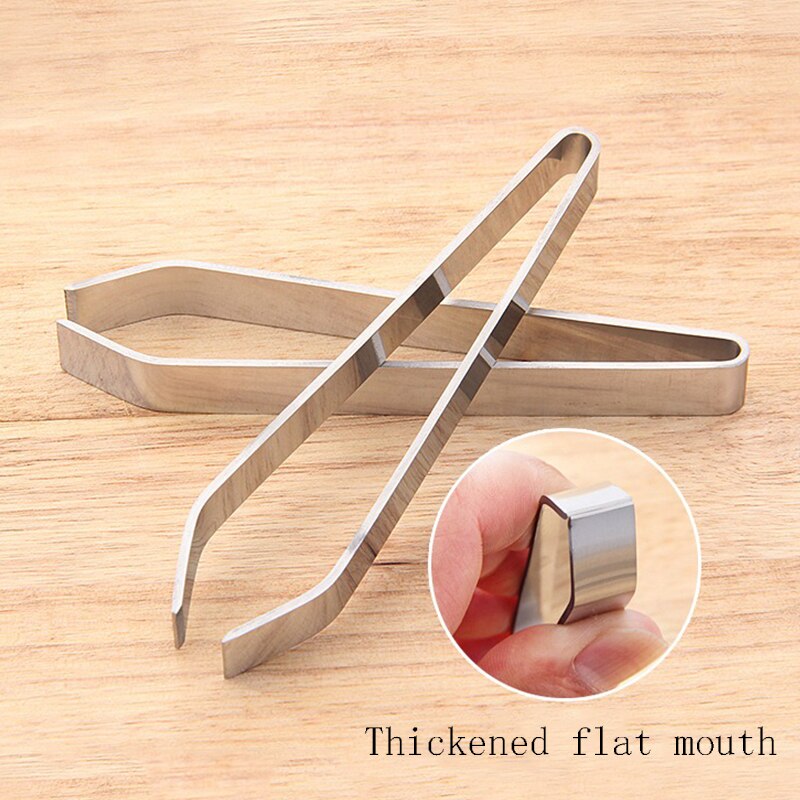 1PC Stainless Steel Fish Bone Tweezers Tong Fishbone Pincer Remover Pig Duck Hair Clamp Kitchen Tweezer Seafood Tongs Clip Tools