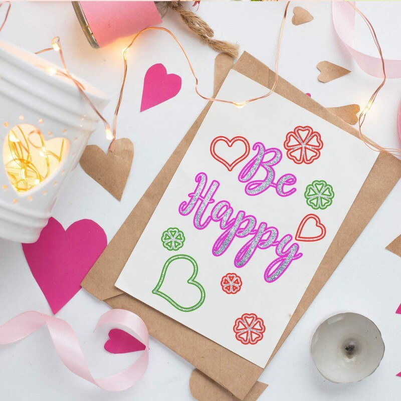 1/8/12 Outline Metallic Markers Pens Double Line Shimmer Paint Pens For Kids Adults DRAWING Art Signature Coloring Journal