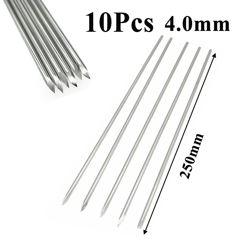 Hilo Kirschner de acero inoxidable, aguja de tracción ósea, instrumento ortopédico para clínica de mascotas, 10 unids/bolsa: 10Pcs 4.0mm