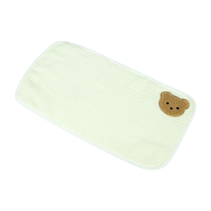 Serviette d'alimentation pour bébé, mouchoir en coton Anti-crachat, tissu pour le visage: Yellow