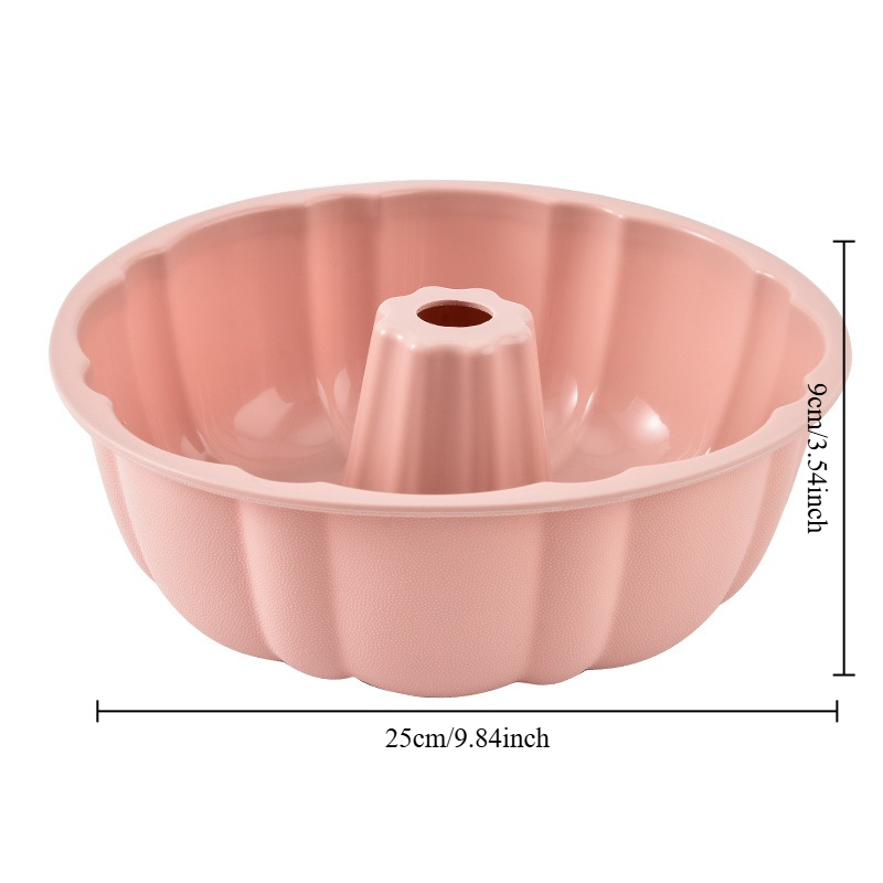 10inch Bundt Cake Pan Non-Stick Silicone Bakeware Fluted Round Baking Mold for Oven Home Kitchen Premium Reusable Easy Release: Clear