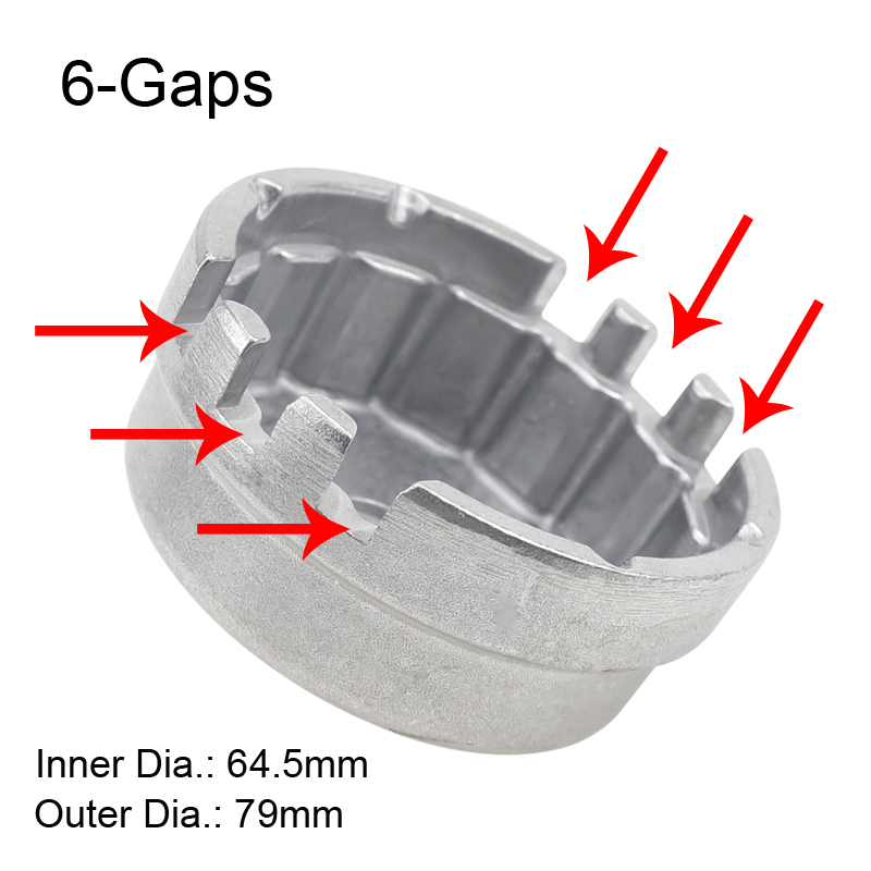 Chiave per filtro olio professionale in alluminio per tappo terminale auto per Toyota Prius Corolla Rav4 matrice Lexus Camry tundra siena Avalon: bianca