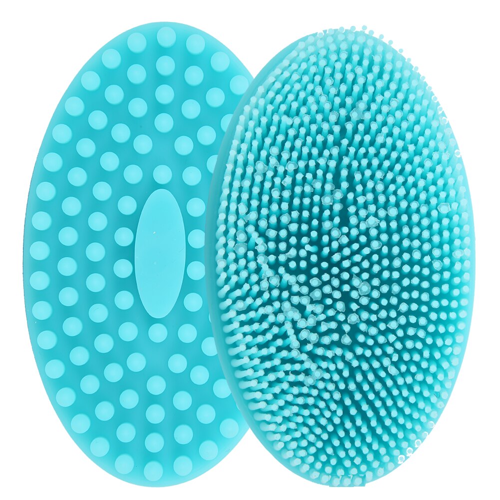 Siliconen babybadborstel zachte loofah bodyscrub exfoliërende badscrubborstel voor mannen vrouwen baby: Default Title