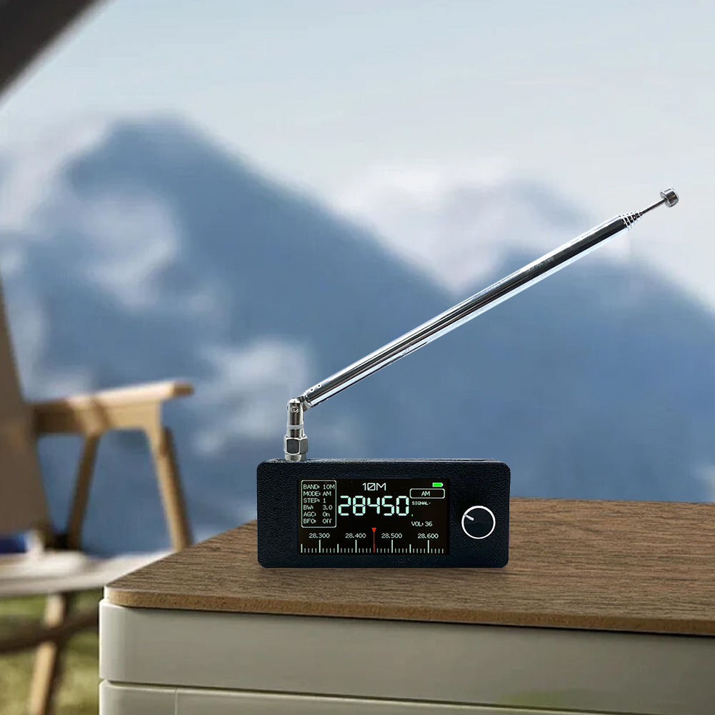 SI4732 0,5-108 mhz Radio LSB USB AM FM Radio portátil pantalla IPS de 1,9 pulgadas Mini receptor de Radio de bolsillo todas las bandas HF SW MW VHF Radios
