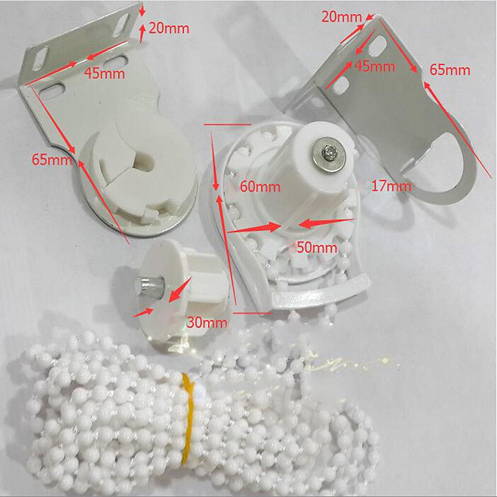 1 Set Plastic Roller Blind Shade Clutch Bracket Chain Repair Kit Roller Blind Accessories for 28mm Tube Curtain Supplies