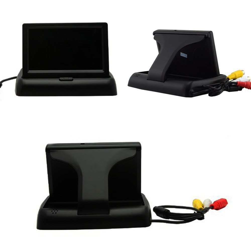 Car Styling 4.3 Inch TFT LCD Screen Car Monitor Display with Wifi Rear View Reverse Backup Camera Car TV Display