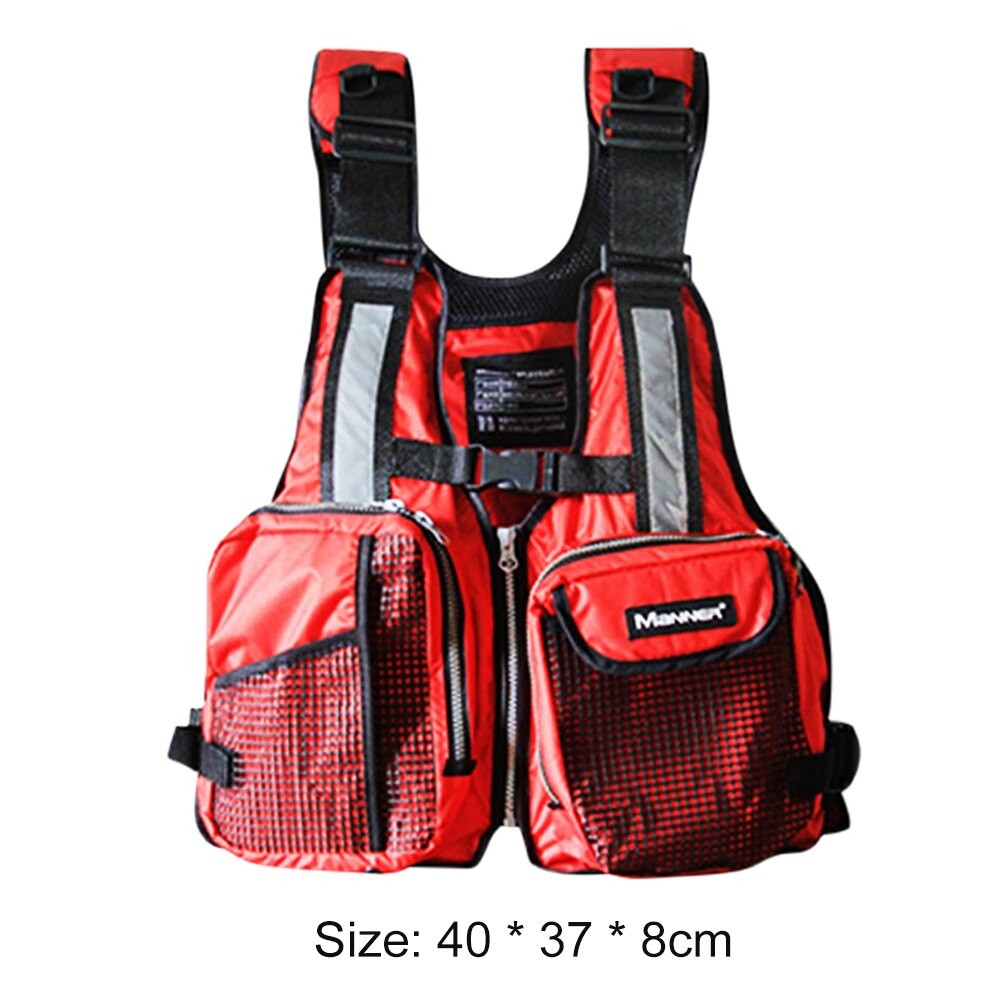 Outdoor Zwemmen Varen Vest Volwassen Mannelijke Vrouwelijke Vissen Zomer Surfen Reddingsvest Water Veiligheid Producten Accessoires: Rood