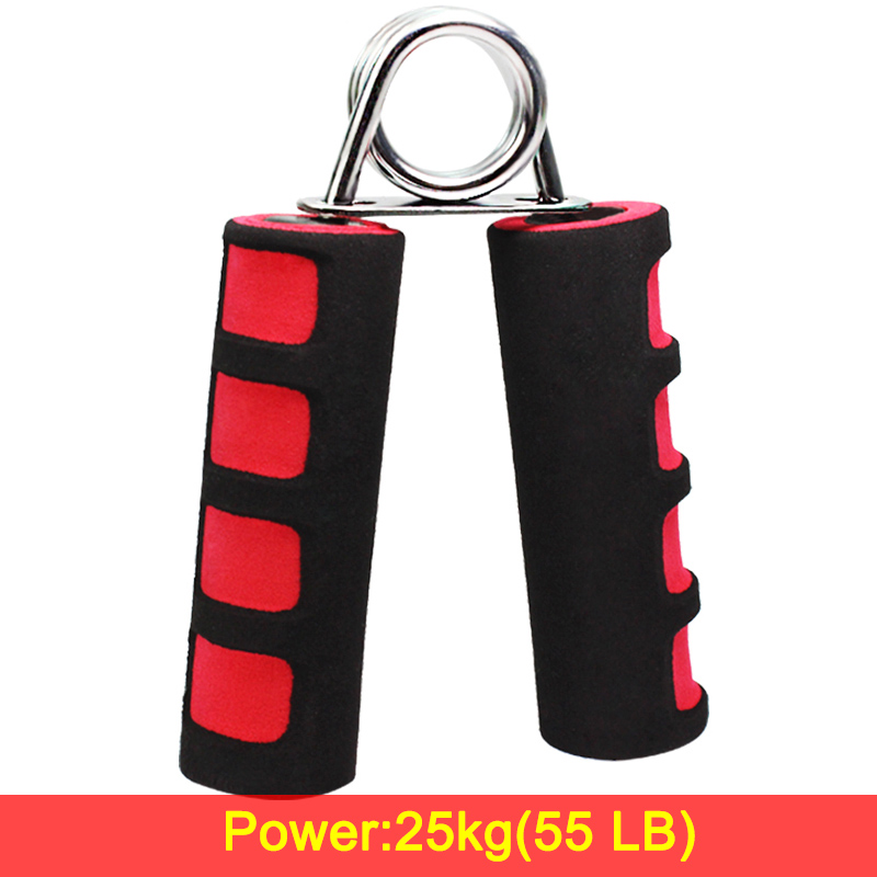 25-30kg schuim handgrepen carpaal versterken expander fitness onderarm armen spier vinger gripper trainer kracht fitnessapparatuur: 25kg rode