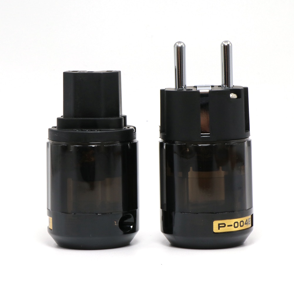 P-004E plaqué Rhodium EUR prise de courant alternatif Schuko prise C-004 connecteur IEC