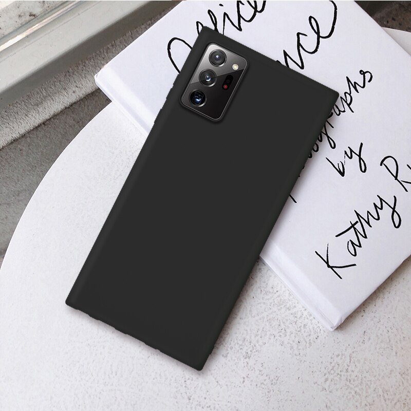 Fall für samsung galaxy note 20 ultra 5G abdeckung coque funda luxus dünne weiche tpu matte schutzhülle: For Note 20 ultra 5G / black