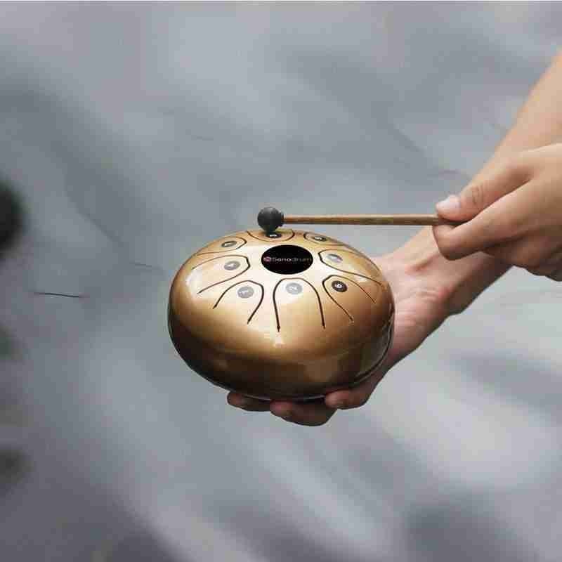 Tamburo di musica rilassante del tamburo della linguetta dello strumento da 5.5 pollici con lo strumento accessorio dello strumento a percussione della borsa di trasporto