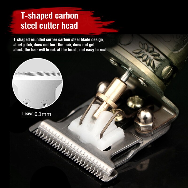 Elektrische Tondeuse Tondeuse Professionele Mannen Kapper Haar Snijmachine Oplaadbare Draadloze Baard Trimmer Haircutter