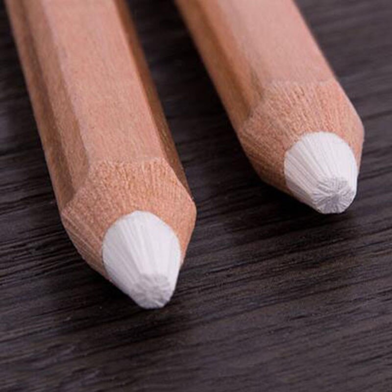 2/3 stk hvid kulstof højglans blyant ru kerne svært at bryde kunst kunst maleri tyk monokrom nylon graffiti neutral pen
