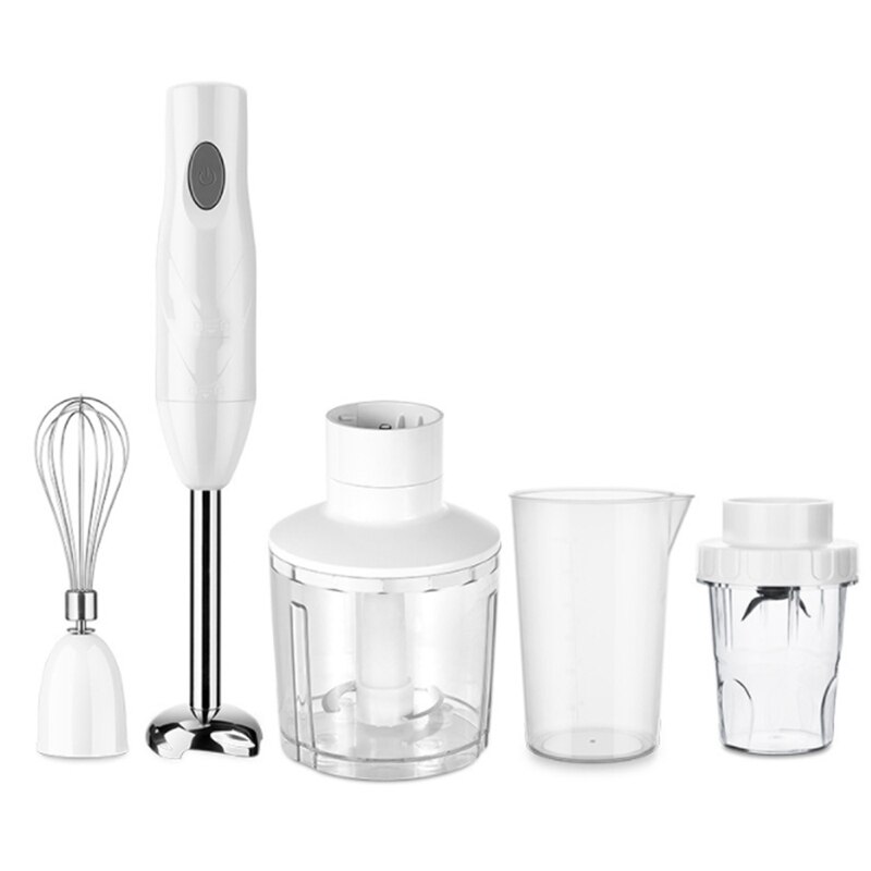 5 in 1 Blender Food Blender Kitchen 250W Vegetable Maker 500Ml Electric Baby Food Maker Fruit Salad: White